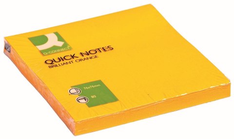 Notes samoprzylepny (karteczki) Q-Connect pomarańczowa 80k [mm:] 76x76 (KF10517)