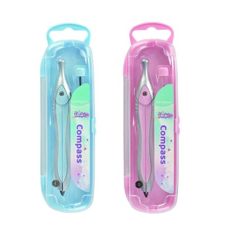 Cyrkiel Keyroad plastikowy pastelowy (KR972419) Cyrkiel Keyroad plastikowy pastelowy (KR972419)