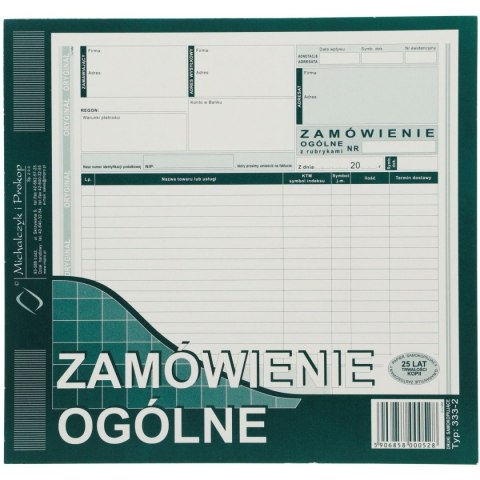 Druk samokopiujący Michalczyk i Prokop S o/1k 2/3 A4 80k. (333-2) Druk samokopiujący Michalczyk i Prokop S o/1k 2/3 A4 80k. (333-2)