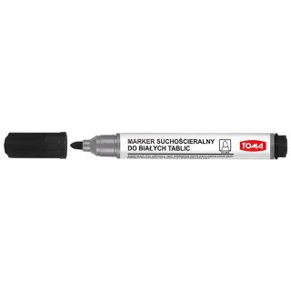 Marker suchościeralny Toma czarny okragły czarny 2,0mm okrągła końcówka (TO-266 3 2)