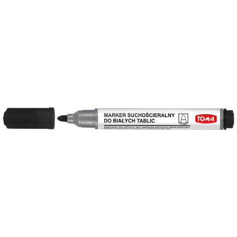 Marker suchościeralny Toma czarny okragły czarny 2,0mm okrągła końcówka (TO-266 3 2)
