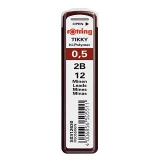 Wkład do ołówka (grafit) Rotring 2B 0,5mm