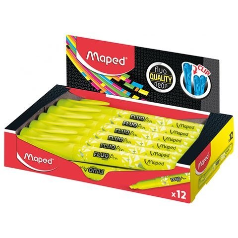 Zakreślacz Maped żółty PEPS fluo żółty 1,0-5,0mm (734034)