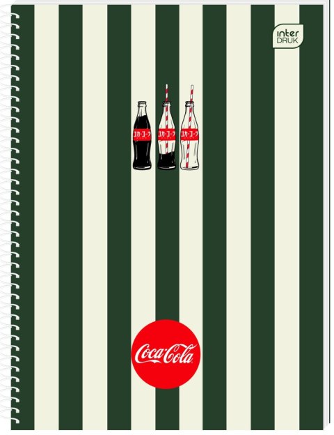Kołozeszyt (kołobrulion) Interdruk COCA COLA SOFT TOUCH A5 100k. 70g krata