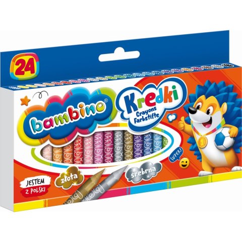 Kredki glinkowe St.Majewski Bambino 24 kol. Kredki glinkowe St.Majewski Bambino 24 kol.