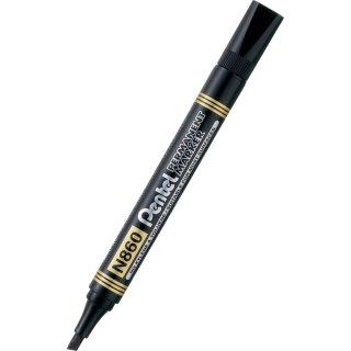Marker permanentny Pentel czarny 1,2-4,5mm ścięta końcówka (N860)