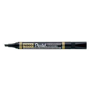 Marker permanentny Pentel czarny 1,2-4,5mm ścięta końcówka (N860)