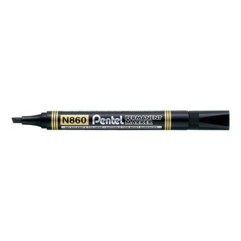 Marker permanentny Pentel czarny 1,2-4,5mm ścięta końcówka (N860)