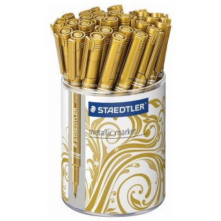 Marker permanentny Staedtler metaliczny złoty 1,0-2,0mm okrągła końcówka (8323-11)