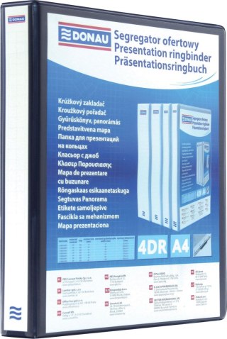 Segregator ofertowy Donau A4 65mm czarny (2788654PL-01)