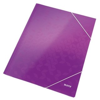 Teczka kartonowa na gumkę WOW A4 fiolet Leitz (39820062)