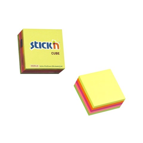 Notes samoprzylepny (karteczki) Stick'n Sticken mix 250k [mm:] 50x50 (21203)