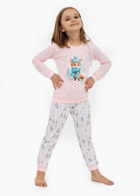 PIŻAMA GIRL KIDS 594/192 FOX DR 110-116 różowy PIŻAMA GIRL KIDS 594/192 FOX DR 110-116 różowy