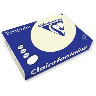 Papier kolorowy Trophee kolorowy A4 kremowy 250k. 160g (xca41040)