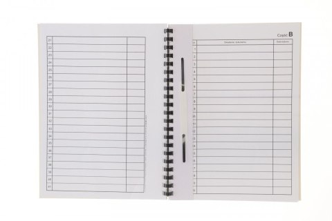 Teczka do akt osobowych Warta ABCDE A4 czarny papier (339-095)