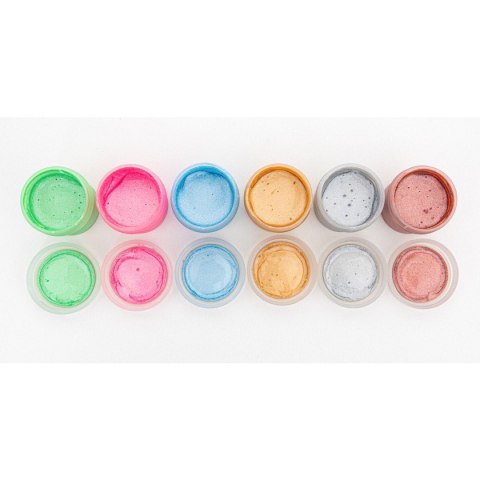 Farby plakatowe Astra dekoracyjne o połysku perłowym kolor: mix 20ml 6 kolor. (301124004) Farby plakatowe Astra dekoracyjne o połysku perłowym kolor: mix 20ml 6 kolor. (301124004)