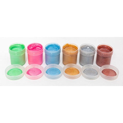 Farby plakatowe Astra dekoracyjne o połysku perłowym kolor: mix 20ml 6 kolor. (301124004) Farby plakatowe Astra dekoracyjne o połysku perłowym kolor: mix 20ml 6 kolor. (301124004)