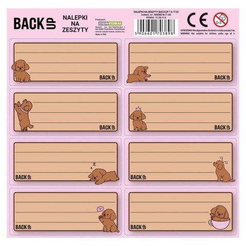 Naklejka na zeszyt Derform Backup 7 (NNZB7A17) Naklejka na zeszyt Derform Backup 7 (NNZB7A17)