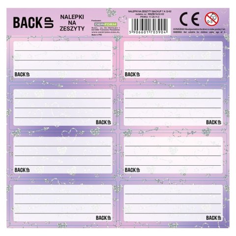 Naklejka na zeszyt Derform Backup 7 (NNZB7A32) Naklejka na zeszyt Derform Backup 7 (NNZB7A32)