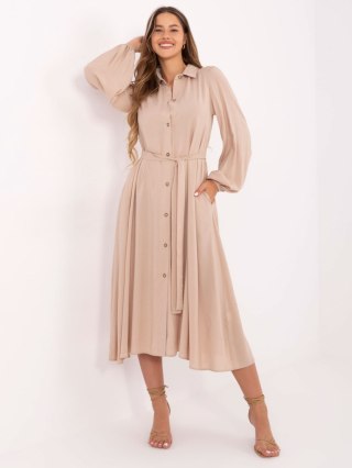 Sukienka LK-SK-509813.95 beżowy L/XL