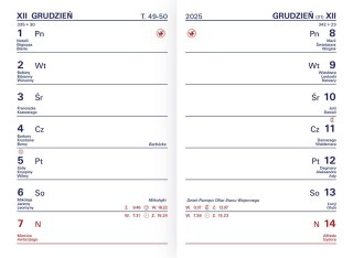 Kalendarz książkowy (terminarz) Telegraph TIK IMPRESS kieszonkowy 82mm x 120mm (K1)