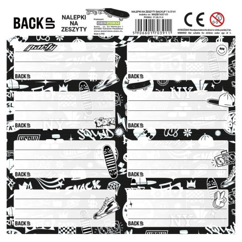 Naklejka na zeszyt Derform Backup 7 (NNZB7A57) Naklejka na zeszyt Derform Backup 7 (NNZB7A57)