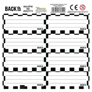Naklejka na zeszyt Derform Backup 7 (NNZB7A94)