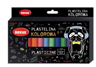 Plastelina Rexus 12 kol. Teens mix (9754)