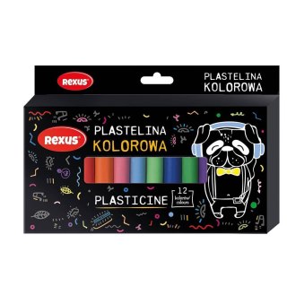 Plastelina Rexus 12 kol. Teens mix (9754)