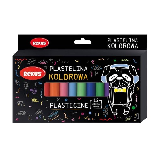 Plastelina Rexus 12 kol. Teens mix (9754)