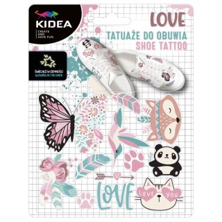 Tatuaż Kidea Love TATUAŻE DO OBUWIA ŚWIECĄCE W CIEMNOŚCI (TZOLKA)