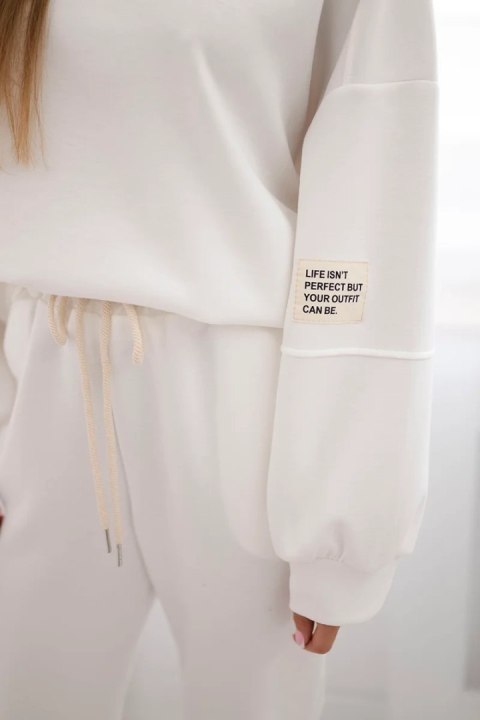 Komplet bluza + spodnie masełko biały uniwersalny Komplet bluza + spodnie masełko biały uniwersalny