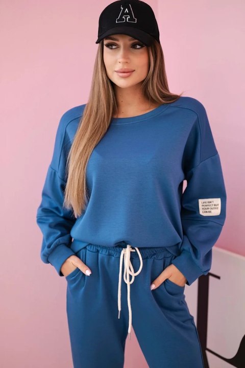 Komplet bluza + spodnie masełko jeansowy Komplet bluza + spodnie masełko jeansowy