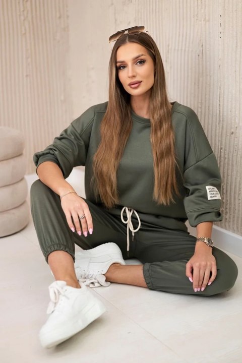 Komplet bluza + spodnie masełko khaki uniwersalny Komplet bluza + spodnie masełko khaki uniwersalny