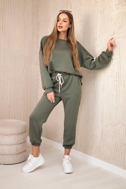 Komplet bluza + spodnie masełko khaki uniwersalny Komplet bluza + spodnie masełko khaki uniwersalny