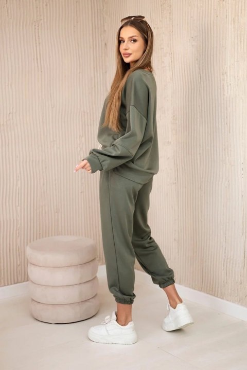 Komplet bluza + spodnie masełko khaki uniwersalny Komplet bluza + spodnie masełko khaki uniwersalny