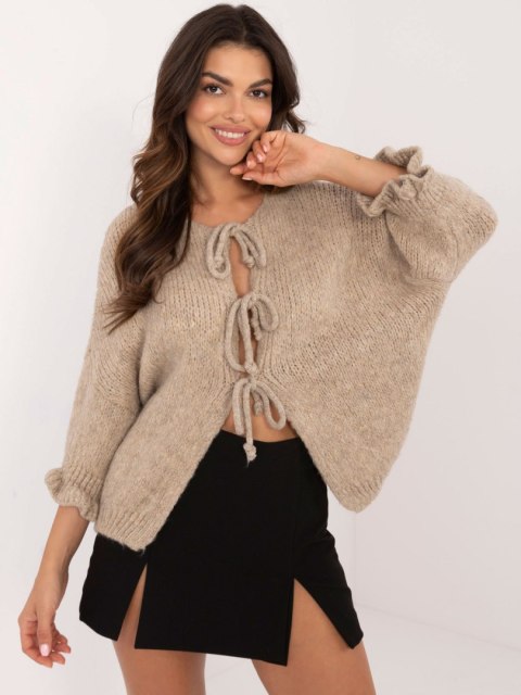 Sweter MI-SW-2911.91 ciemny bezowy