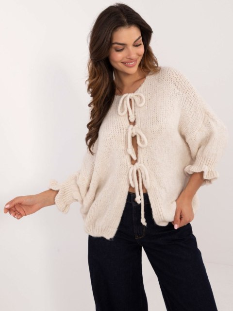 Sweter MI-SW-2911.91 jasny beżowy