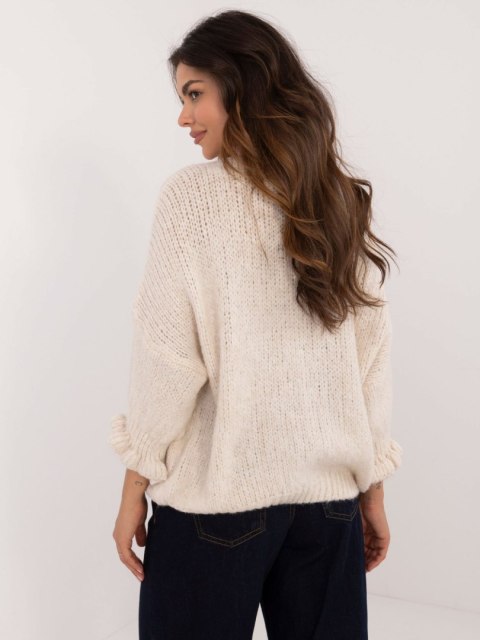 Sweter MI-SW-2911.91 jasny beżowy