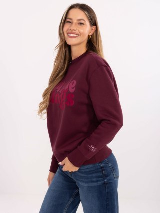 Bluza D10608BC02801A4NO bordowy L