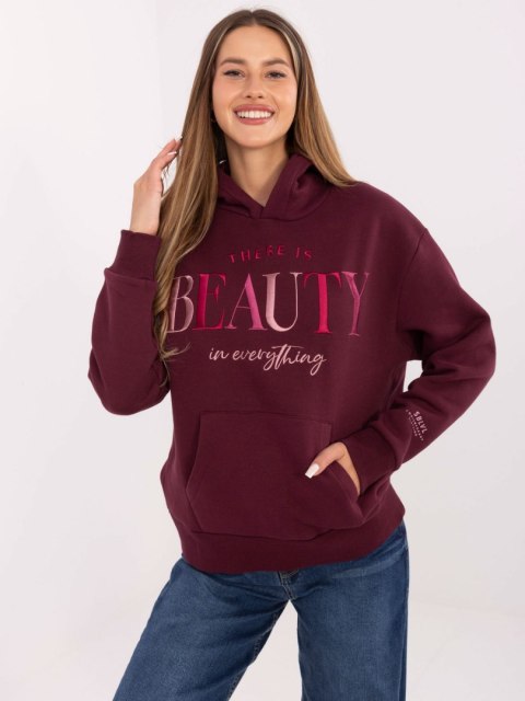 Bluza D10608BC02802A4NO bordowy L