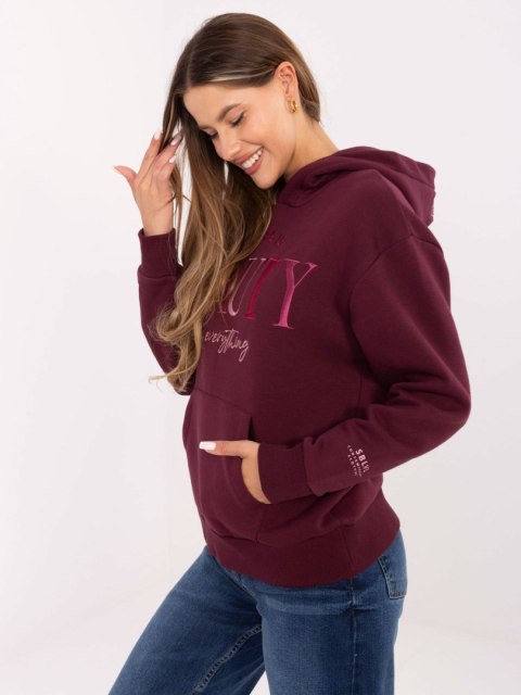 Bluza D10608BC02802A4NO bordowy M