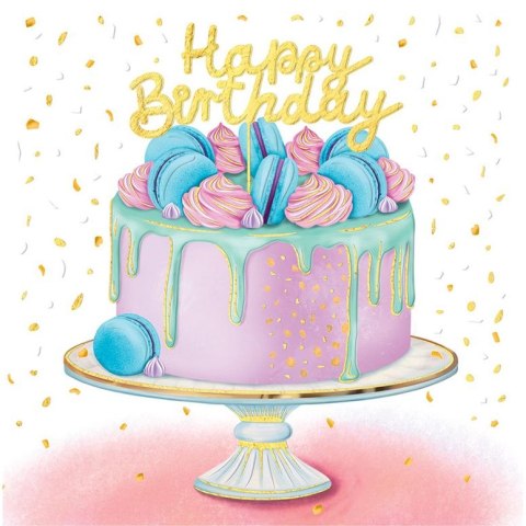 Kartka składana Henry KARNET KW TŁ TORT HAPPY BIRTHDAY kw (5905701480258) Kartka składana Henry KARNET KW TŁ TORT HAPPY BIRTHDAY kw (5905701480258)
