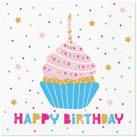 Serwetki Paw TaT Birthday Muffin mix bibuła [mm:] 330x330 (TL128000)