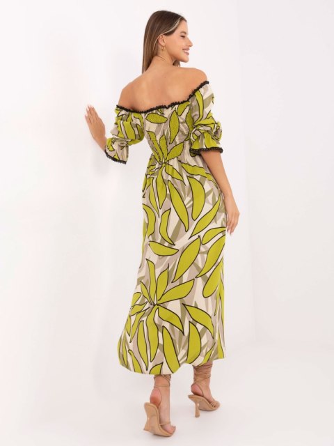 Sukienka LK-SK-510095.89 khaki L/XL