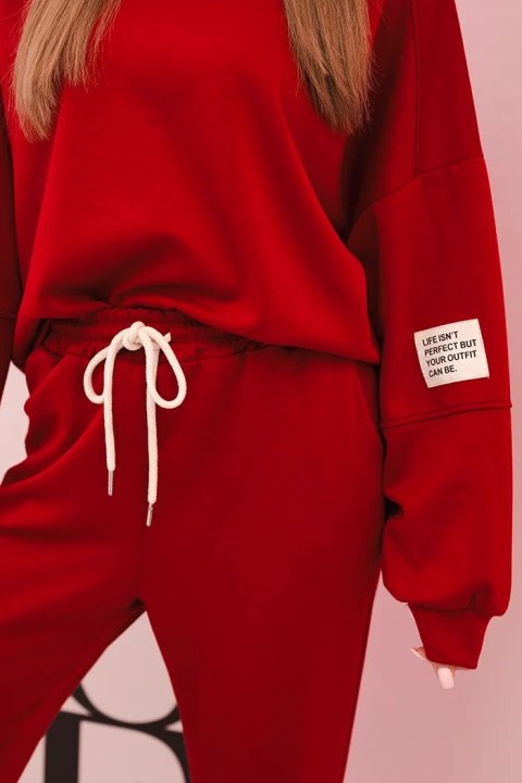 Komplet bluza + spodnie masełko bordowy Komplet bluza + spodnie masełko bordowy