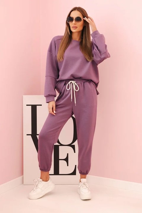 Komplet bluza + spodnie masełko fioletowy Komplet bluza + spodnie masełko fioletowy