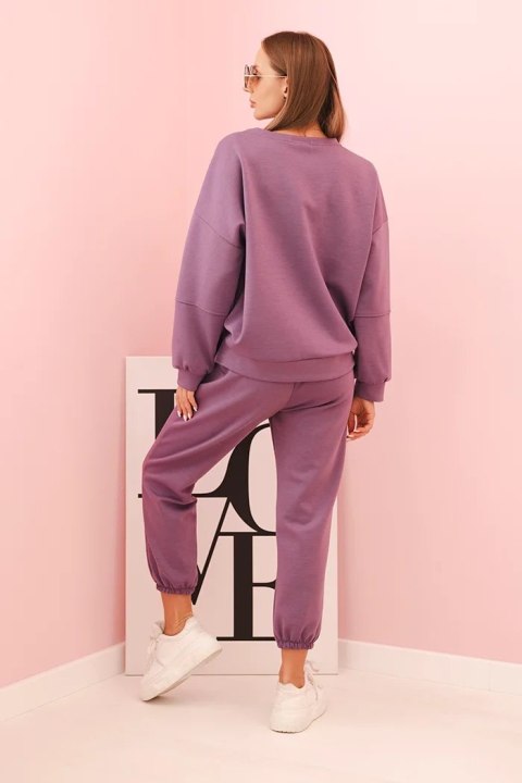 Komplet bluza + spodnie masełko fioletowy Komplet bluza + spodnie masełko fioletowy