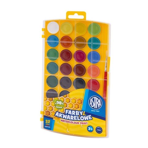 Farby akwarelowe Astra z eurozawieszką 36 kolor. (302023002) Farby akwarelowe Astra z eurozawieszką 36 kolor. (302023002)
