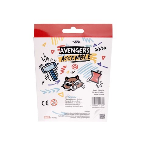 Flamaster Beniamin AVENGERS 12 kol. (114136) Flamaster Beniamin AVENGERS 12 kol. (114136)